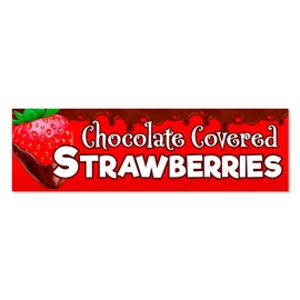 Chocolate Covered Strawberries Vinyl Banner Large - 36x120