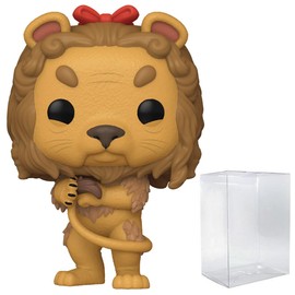 POP Movies: The Wizard of Oz 85th Anniversary - Cowardly Lion Funko Vinyl Figure (Bundled with Compatible Box Protector Case), Multicolor, 3.75 inches