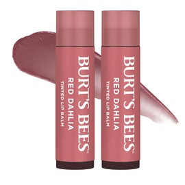 Bálsamo labial tintado natural Burt's Bees, rojo (Red dahlia), 2 unidades