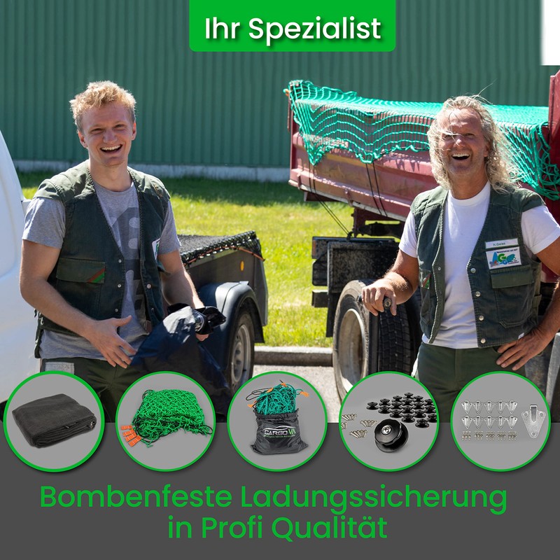 CargoVA® – 20 Bungees with Hooks and Practical Bag –