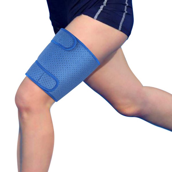 Breathable Thigh Support, Neoprene Thigh Compression Support Sleeve Wrap for Pulled Hamstring, Sprains, Strains, Swelling, Tendon, Torn Muscle, Sports Injury, Recovery and Rehabilitation
