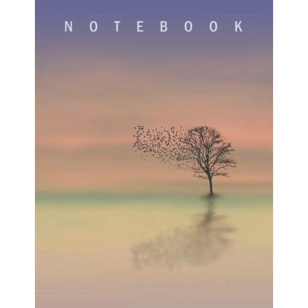 Notebook: Wide Ruled - 8.5 x 11 Inches - 100