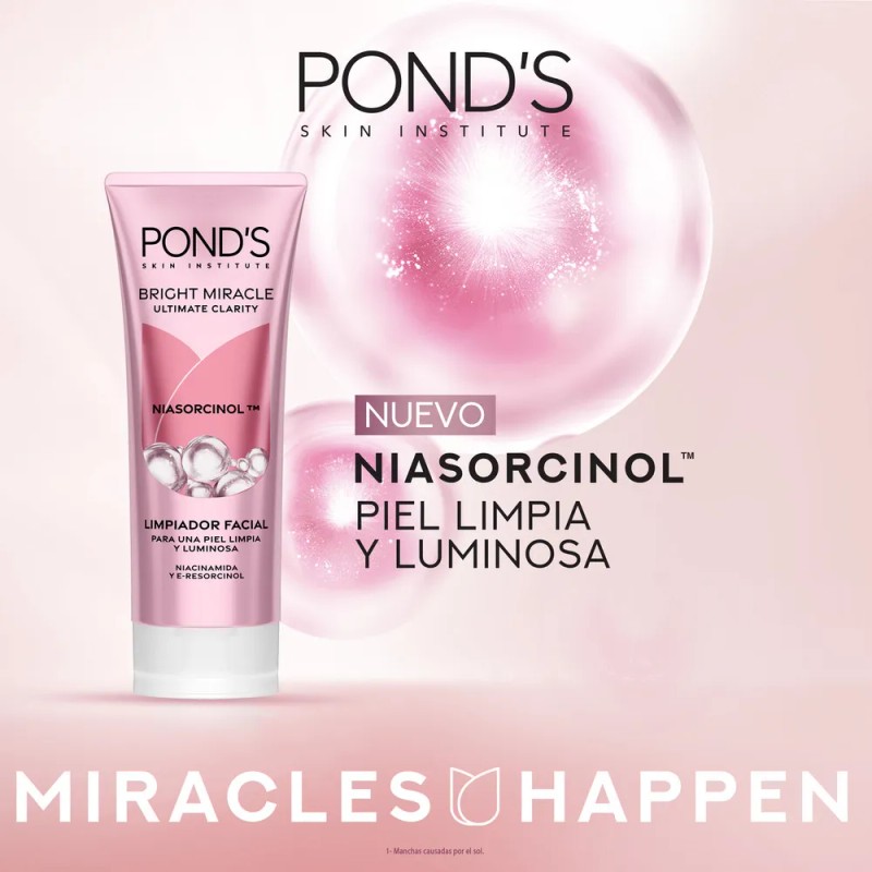 Ponds Bright Miracle Foam 4x3x100g Todo Tipo Piel Día Noche