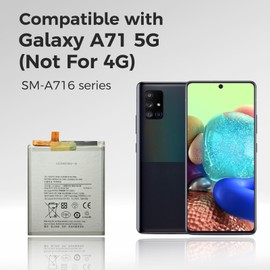 BATLABB New EB-BA907ABY Battery Compatible with Galaxy A71 5G (Not for 4G) SM-A716, with Instruction & DIY Toolkit