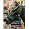 Equipride Horse Print Faux Lined Nylon Headcollars with Matching Lead