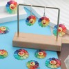 RUIAN 40pcs Rainbow Sun flower Pendants-Resin Charms for DIY Jewelry
