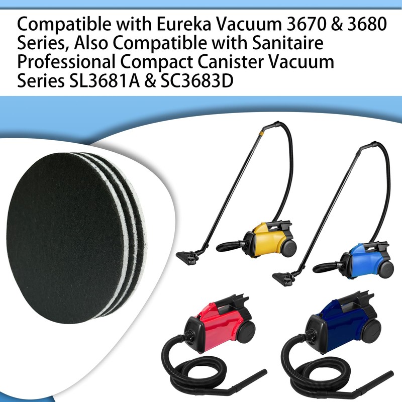 Aolleteau 6 Pack Vacuum Filter Compatible with Eureka Vacuum Models