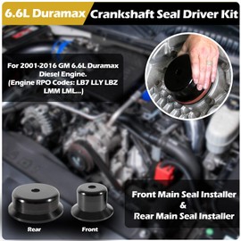 6.6L Duramax Diesel Main Crankshaft Seal Driver Kit Front & Rear Crank Seal Installer Kit for 01-16 GM 6.6 6.6L, LB7 LLY LBZ LMM LML