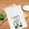 WCGXKO Zero Fucks Kitchen Towel - Rude Field of Fucks
