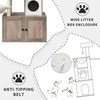 Cat Tree with Litter Box, Cat Litter Box with Sisal