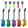 VIKSAUN Pack of 10 Inflatable Party Props, 5 Inflatable Guitar,