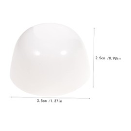 Operitacx 5Sets Toilet Bolt Caps Round Screw Covers for Bottom of Toilet Easy Installation Protection Decor for Bathroom