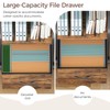MAHANCRIS Small File Cabinet, Rolling Filing Cabinet for Under Desk