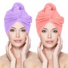 Glamza Microfibre Hair Towel Wrap Super Absorbing Twist Turban Hair