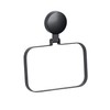 WENKO Static-Loc® Plus Pavia Black Towel Rail, Attachment without Drilling,