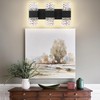 MELUCEE Modern LED Bathroom Lights Over Mirror 24W Dimmable Crystal