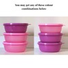 Tupperware Leftover Bowl Set Storage Food Containers (600ML x 3pcs)
