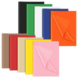 NEBURORA Rainbow Tissue Paper 60 Sheets Gift Wrapping Paper Bulk in 10 Colored Tissue Paper for Wrapping Gifts Packaging Art Crafts Party Decoration (20 x 14 inches/50 x 35cm)