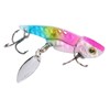 6pcs 5cm Metal Artificial Vib Fishing Lure Streamlined Design 3D