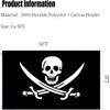 Pirate Flag Double Sided Jolly Roger Flags for Outside 3x5