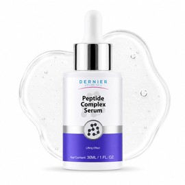 Suero Facial Dernier Peptide Al 5% - Potente Suero Multipéptido Con Ácido Hialurónico. Hidrata, Ilumina Y Trata Las Manchas Oscuras. Antienvejecimiento. Reduce Líneas Finas Y