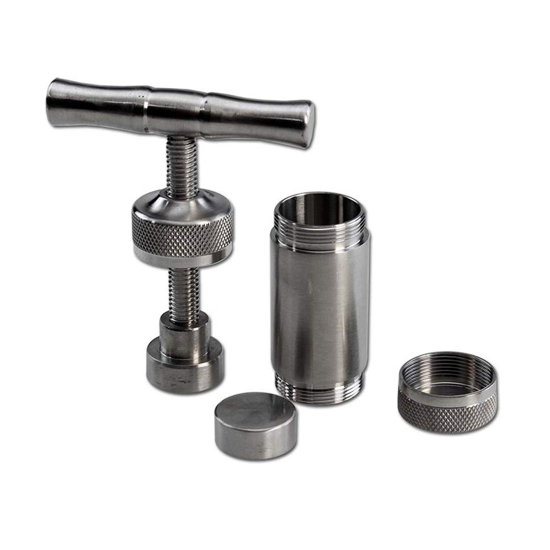 Black Leaf - T-Press - Stainless Steel Pollen Press in