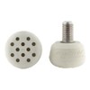 Quad Roller Skating Roll-Line Professional Toe Stops (White, Thread: Metric)
