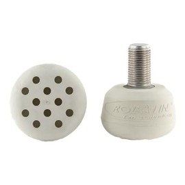 Quad Roller Skating Roll-Line Professional Toe Stops (White, Thread: Metric)