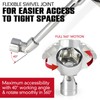 CROM Universal Flex Socket Set - 1/4 Inch Drive 6-Point