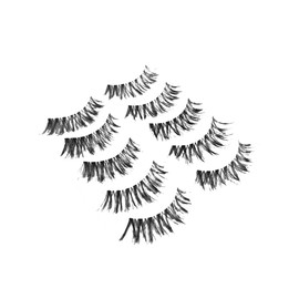 Outanaya 5pairs Natural Cross Dense False Eyelashes Lengthened Eye End Lash Extensions for Women Comfortable Wear for Daily Makeup Parties Safe Material Chic Eye Makeup