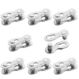 8 Pairs Bike Chain Links Quick Release Durable Bicycle Chain Link Connector for 6/7/8 Speed Bicycle Connector Accessories Mountain Hybride Bike Steel High Quick Strength Replacement Derailleur