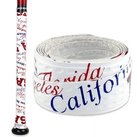 Bat Grip Tape for Baseball & Softball – Non-Slip and Stylish Baseball Bat Grip for Pro-Level Performance – 1.1mm (USA Lettering)