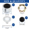 10PCS 1'' Spindle Castle Nuts Kits Trailer Axle Nut Kits