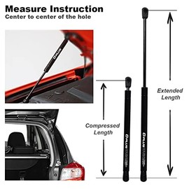 G-PLUS 10" Tailgate Assist Gas Hood Struts Gas Shock Lift Supports Compatible with 2005-2012 Nissan Pathfinder (Base/LE/S/SE Off-Road/SE/XE) Sport Utility 4-Door Liftgate Silver Gas Spring