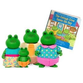 Li’l Woodzeez – Animal Figurines – Toy Frog Family – Collectible Figurines – Figurine Playset for Kids – 3 Years + – The Croakalily Frogs