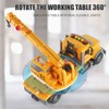 ANJARU 15" Construction Crane Truck Lights Sounds Toys with Extending