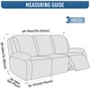 TAOCOCO Recliner Sofa Covers Stretch Reclining Couch Cover, Jacquard Recliner