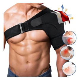 Hombrer Soporte Neopreno Inmovilizadora Ortopedica Ajustable | Soporte Manguito Rotador, Cabestrillo Brazo, Alivio Dolor Hombro, Prevención Luxación, Manga Compresión Hombro, Hombre y Mujer​