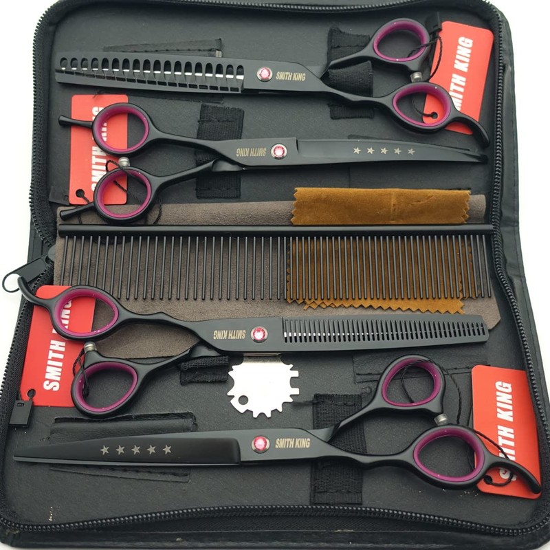 7.0 inches Professional Dog Grooming Scissors Set Straight & thinning
