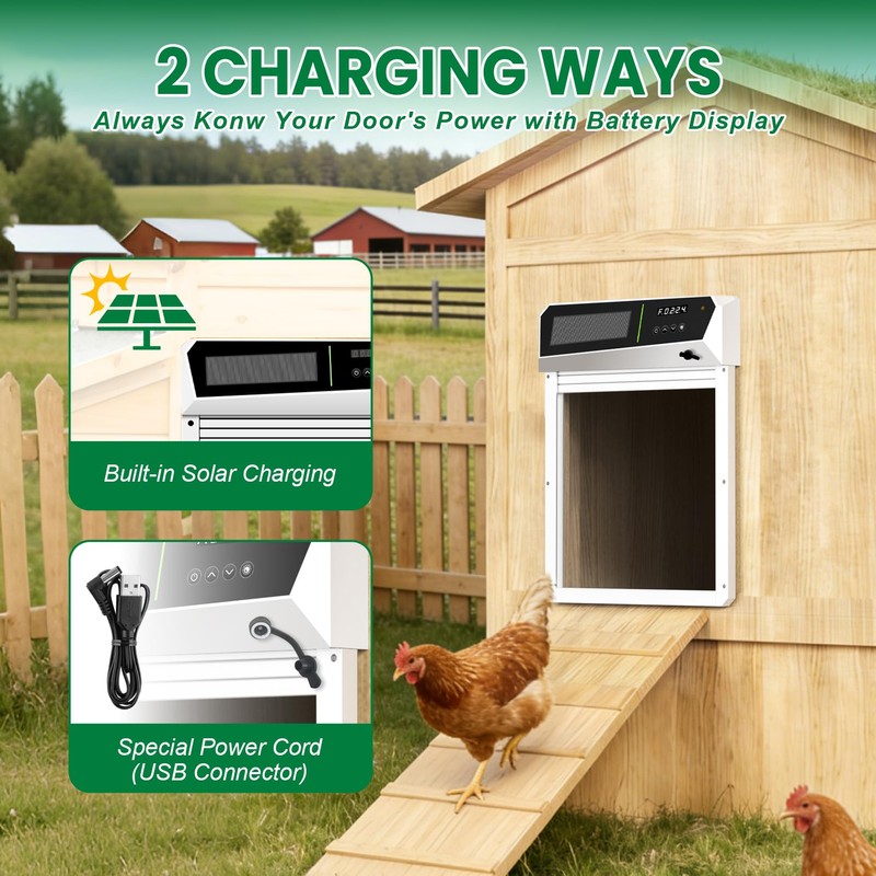 Solar Automatic Chicken Coop Door