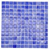 Tenedos Blue Recycled Glass Mosaic Tile Square 7/8 Inch Pattern