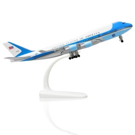 1:300 Scale Air Force One Boeing 747-200B VC-25A (7.9in) Diecast Metal Airplane Military Model Plane kit with Stand for Collection or Gift - Color: 1/160-Complimentary American Airlines.1/400
