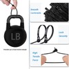 Aroono 100 PCS 8 Inch Reusable Zip Ties Black –