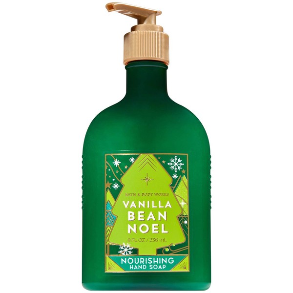 Bath and Body Works VANILLA BEAN NOEL Nourishing Hand Soap 8 Fluid Ounce (2018 Edition)