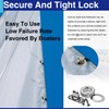 Usdrwam 10 Set Twist Lock Fasteners with Turn Button Fasteners