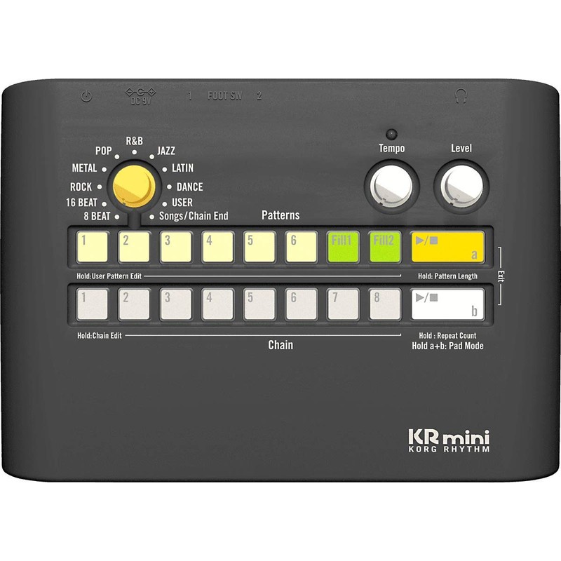 KORG Rhythm Box KR mini with Built-in Rhythm Phrases/Ideal for