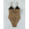 YAUASOPA Sexy Liquid Metallic Glitter One piece Push Up Swimsuit