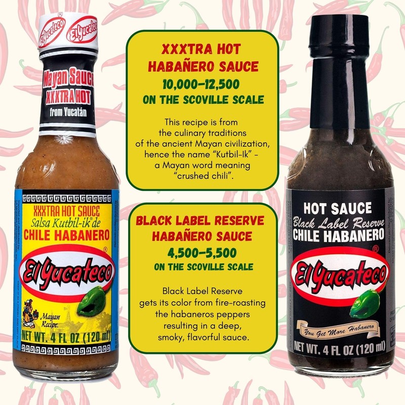 El Yucateco Hot Sauce Variety Pack - 6 Flavor