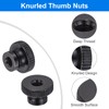 sourcing map Knurled Thumb Nuts, 10Pcs M5 x 16 x
