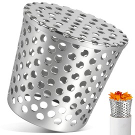 KOVSGQ Gutter Leaf Protection Rain Gutters Leaf Protection Downpipe Filter Leaf Catcher Basket Downpipe Protection Anti-Blocking 304 Stainless Steel Gutter Protection for Roof Pipes Drains and